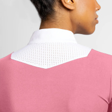 맞춤형 로고 핑크 흑인 경쟁 여성 승마 티셔츠