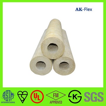 Rock wool pipe insulation for industrial boiler