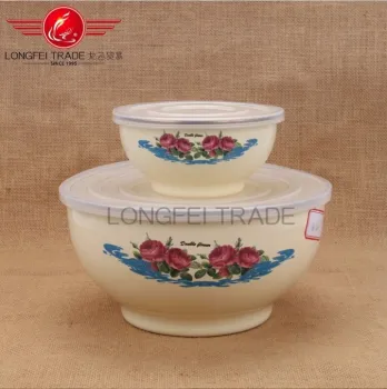 16/22/26cm Enamel Footed Serving Bowl Set/Ice Bowl