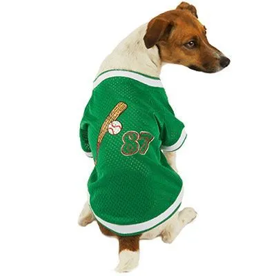 Green and white sport suit