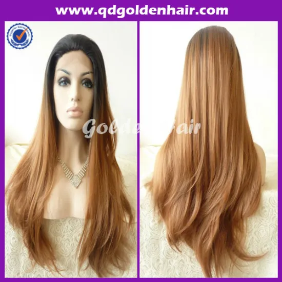 High Quality Heat Resistant Can Dye Synthetic Lace Wig