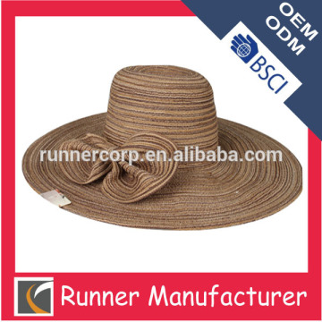 Women raffia color promotional straw hat