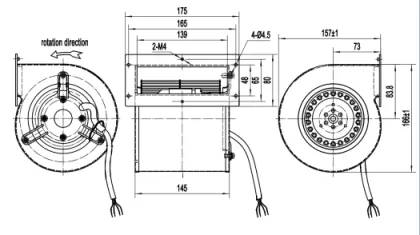 Customize High Temperature Resistant Multi Double Wing Centrifugal Blower