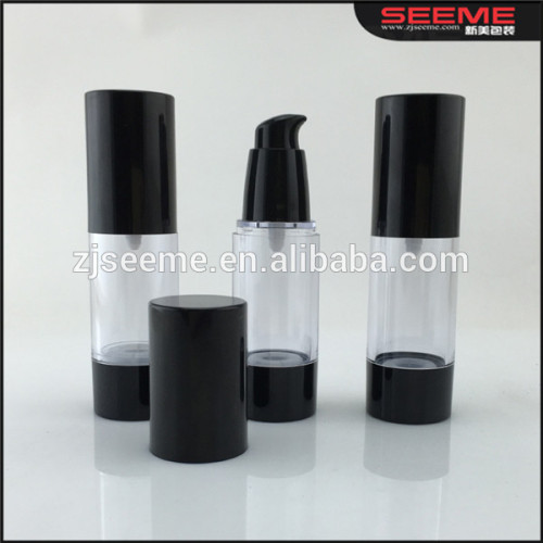 wholesale cosmetic vacuum pump serum bottle airless plastic empty toner bottle airless bottle15ml 20ml 30ml 50ml 80ml 120ml