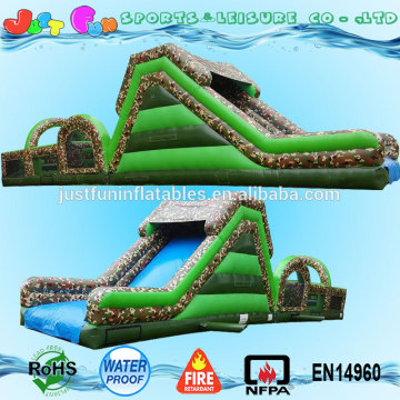 Camo giant adult inflatable obstacle course for sale