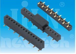 1.27mm female header auto wire harness connector with single row SMT