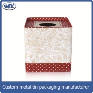Hotel tissue metal box