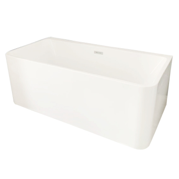 Portable Freestanding 3-Apron Acrylic Bathtub 60 Inch