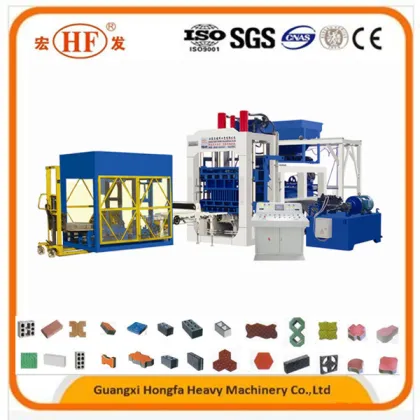 China Hongfa Brand Fully Automatic Cement Concrete Hollow Block Brick Making Machine