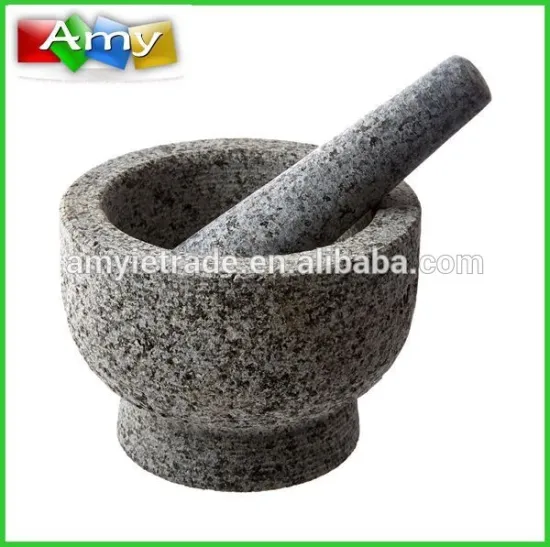 Granite Mortar And Pestle With Pit Surface