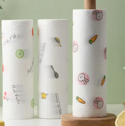 Customizable Reusable Nonwoven Printed Kitchen Cleaning Cloth Jumbo Roll Wipes