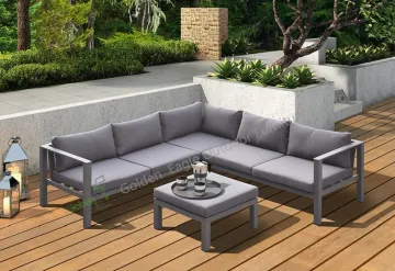 Aluminum patio garden furniture sofa