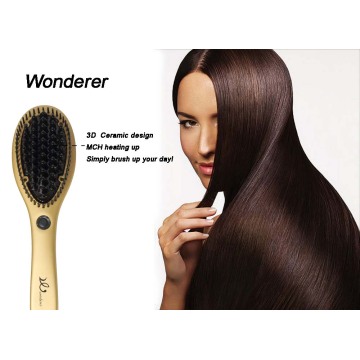hair straightening ceramic brush