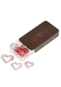 Heart Shaped Paper Clips PS Set