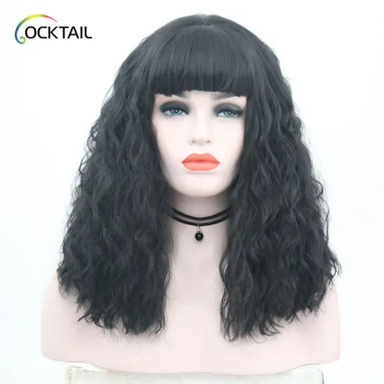OEM & ODM accepted synthetic wig with bang, professional customised synthetic wig manufacturer