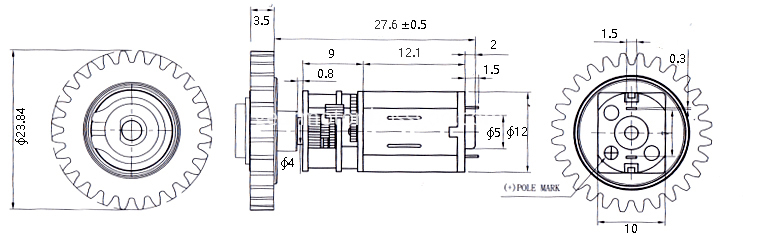 6V Lock Gear Motor