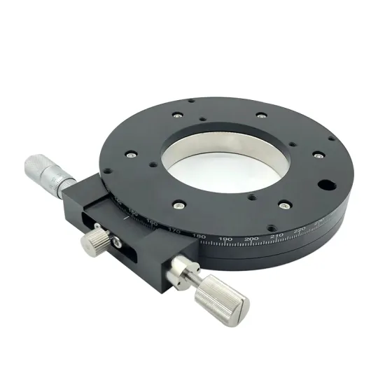 PT-SR80 R-axis Manual Hollow Rotation Stage 360 Degrees Fine Tuning Optical Platform