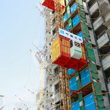 Construction Site Cargo Lift Equipment: Outside Building Materials Hoist Elevator