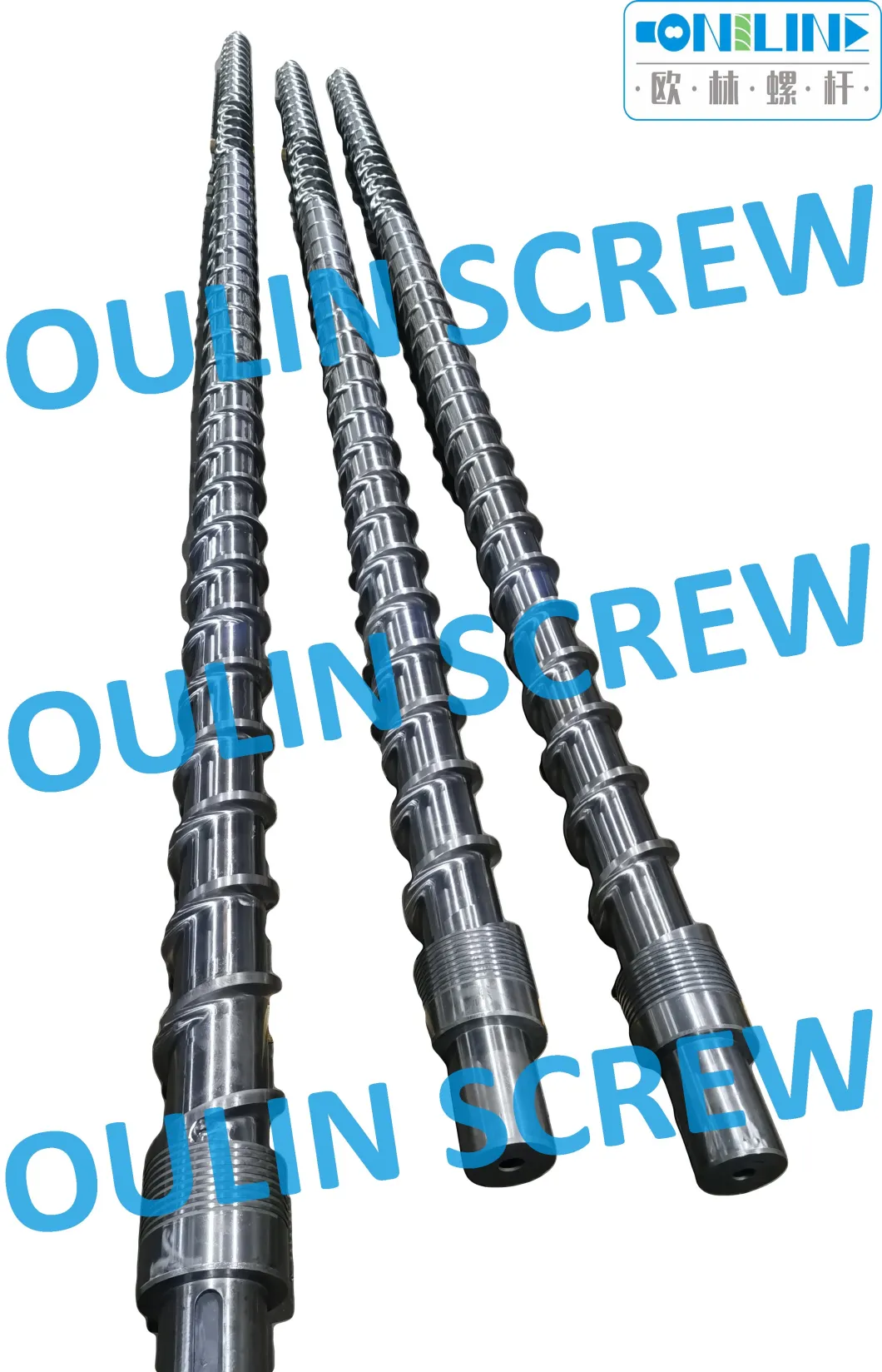 Big Size 200mm Screw and Barrel for Plastic Recycling Extrusion