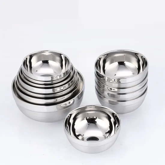 Double Sanded Stainless Steel Heat Insulation Bowl