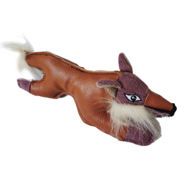 tough fox shape dog toys for small dogs