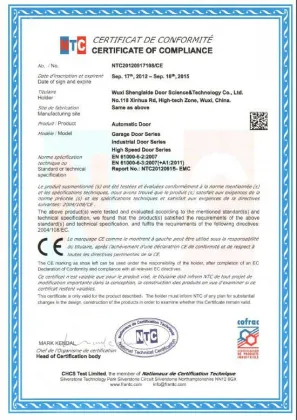 cold storage/cold room automatic sliding door