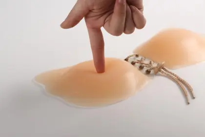 sticky printed invisible silicone underwear bra