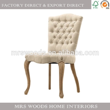 french wooden dining chair, antique tufted upholstered chair, upholstered chair