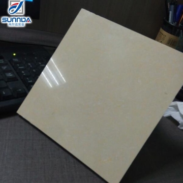 white and yellow micro crystal powder polished porcelana foor tiles with test report in China