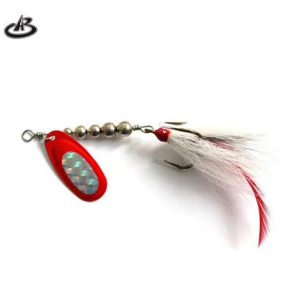 19g Spinner Bait, Musky Metal Spoon, Fishing Lure, Ocean Beach, Salt Water, Bucktail