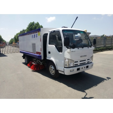 ISUZU 4x2 multi-functional full suction road sweeper truck