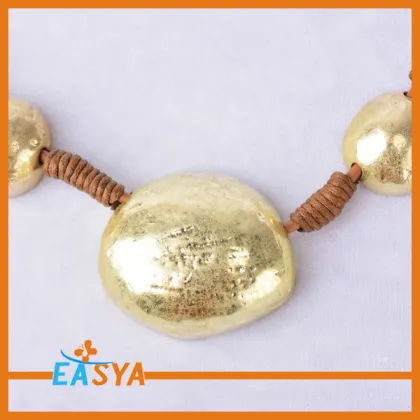 Gold Necklace Silk Rope Chain Gold Necklace Gold Pendant Necklace