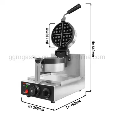 Commercial Round Waffle Machine Mini Rotary Waffles Making Machine
