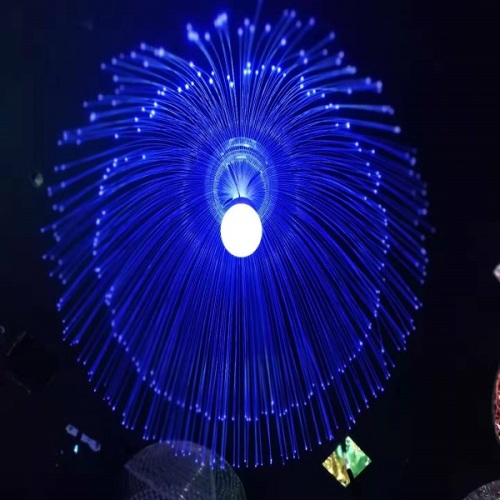 Iluminación de medusas de fibra óptica