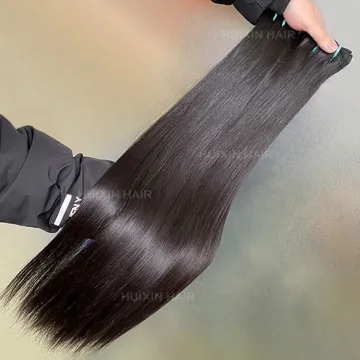 100% Raw Human Hair Straight Bundles Wholesale Burmese Hair