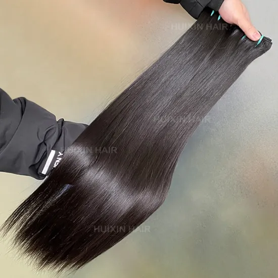 100% Raw Human Hair Straight Bundles Wholesale Burmese Hair