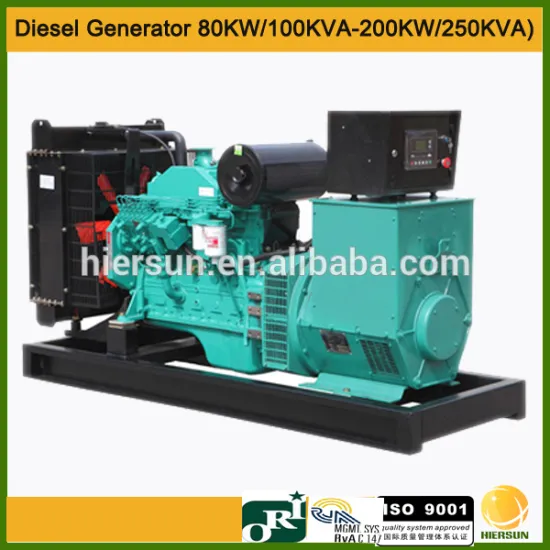 AC three phases diesel generator 250kw/313kva with Sound-Attenuated Enclosures