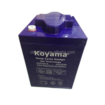 KOYAMA 6V Deep Cycle Gel Battery 225Ah for Cleaning Machinery - T105 Replacement