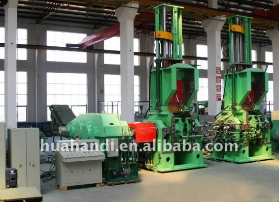down discharge type mixer rubber machine
