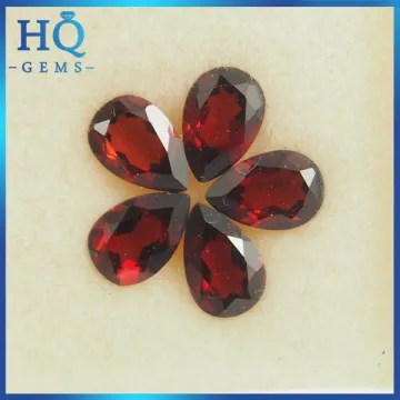 Loose Natural Red Garnet Stone Drop Pear Cut 3*5mm Garnet Gemstone