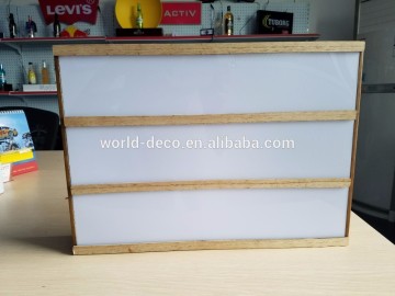 A3 Neem Wood Light box/Letter box/Promotion gift