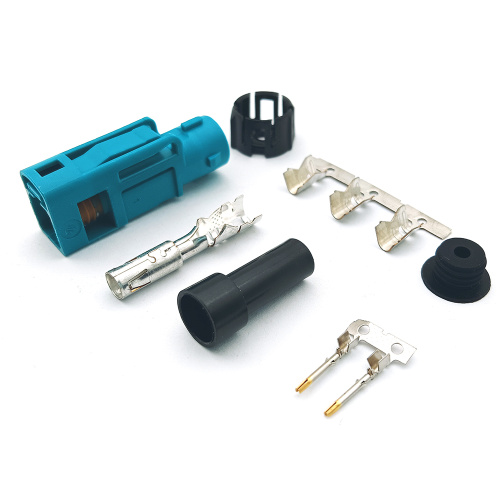 Single Straight Waterproof Fakra Female Cable Connector