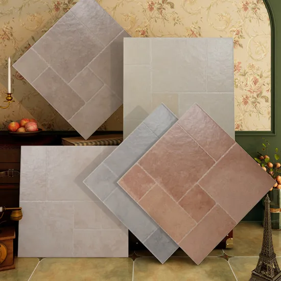 Antique Limestone Porcelain Tiles: 600x600mm Garden Floor & Outdoor Courtyard Anti-Slip Firebrick Solutions