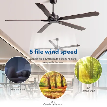 National Style Home Appliances Decorative Ceiling Fan for Living Room/Restaurant Without Light