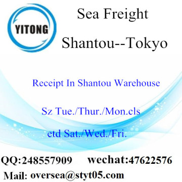 Shantou Port LCL Consolidatie naar Tokio