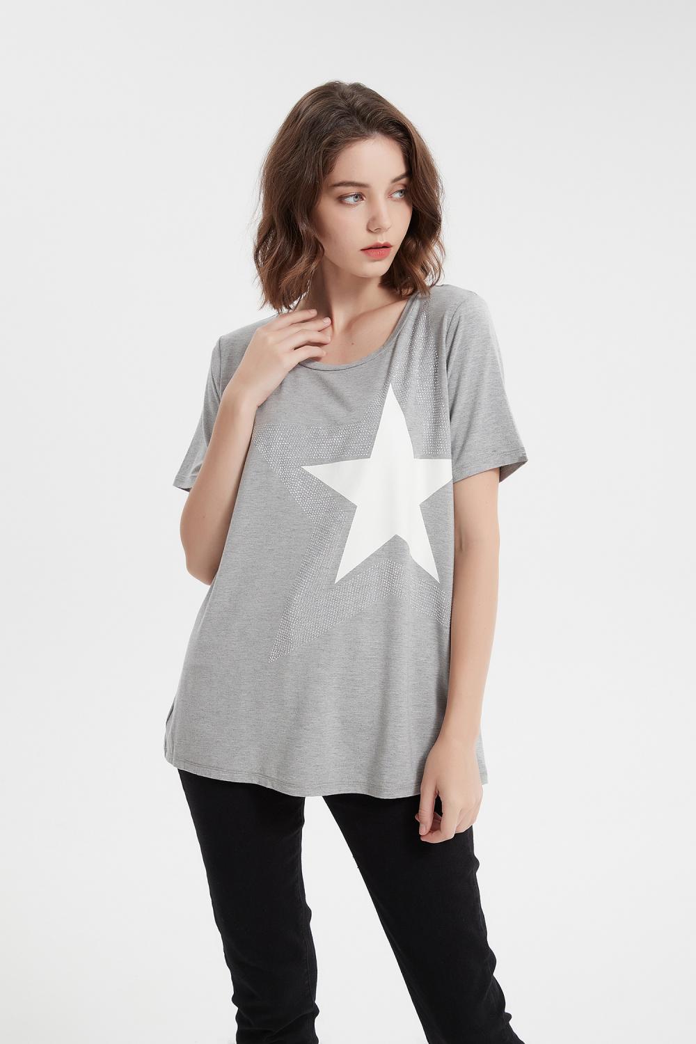 Blusa de ocio de manga corta para el verano