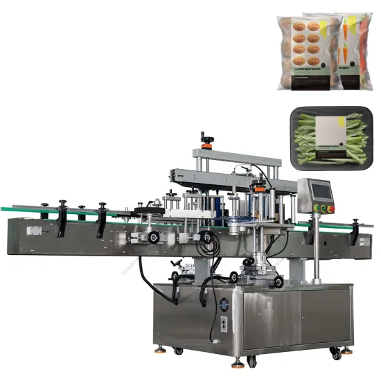 Factory Price Automatic Double Sided High Speed Labeling Machine for Round and Flat Bottles