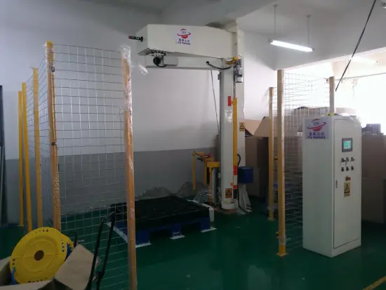 Semi-automatic forklift rotary arm stretch wrapper