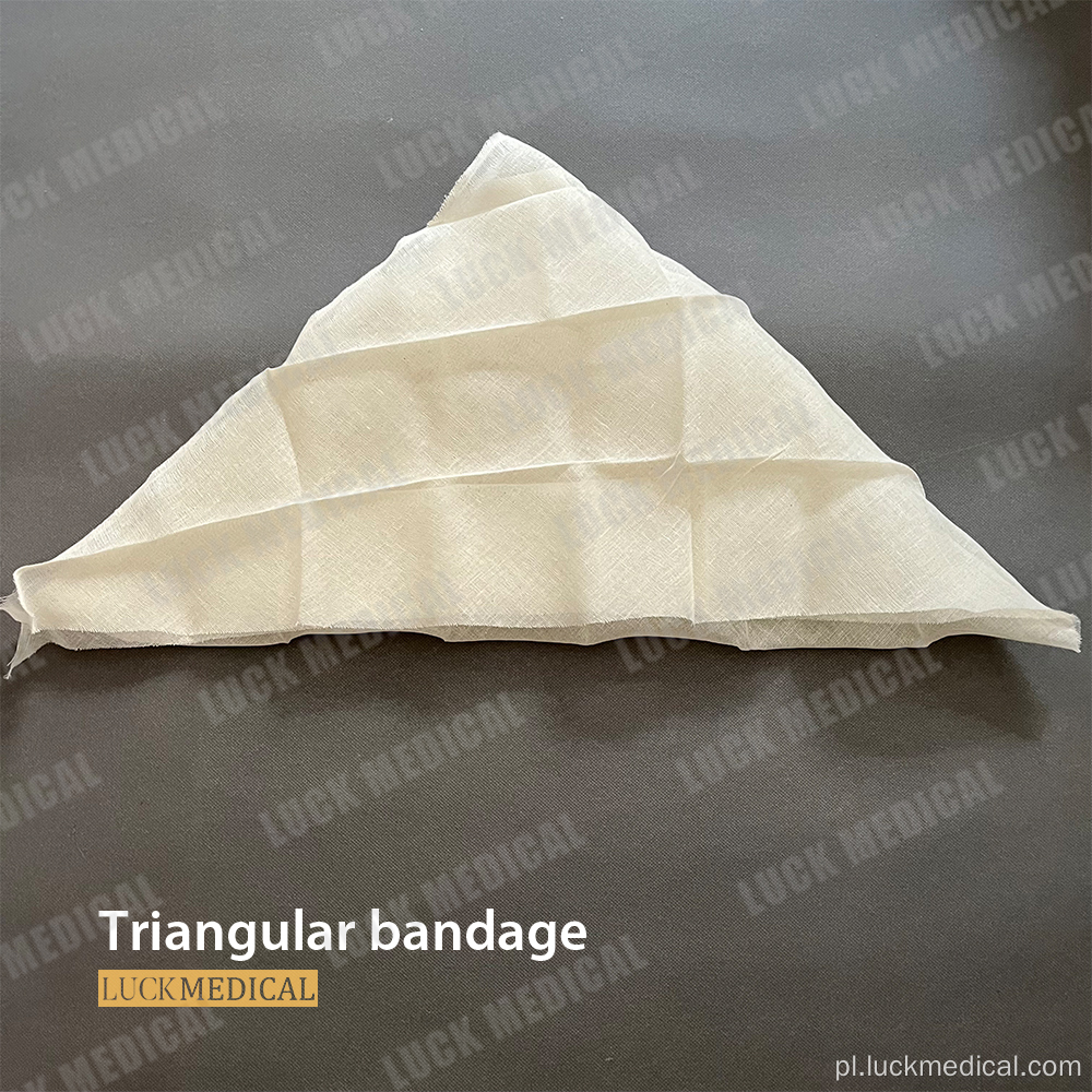 Jednorazowe trójkątne bandaża