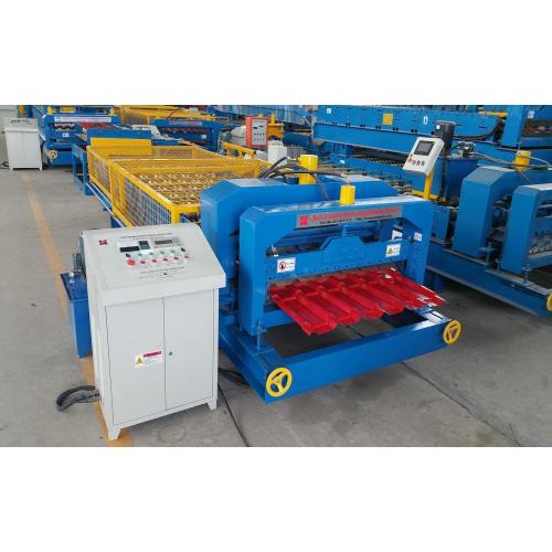 Colored Steel Glazed Tile Roof Roll forming machine